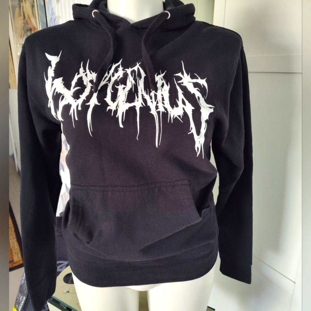 Boy Genius Black Hoodie Unisex Size Medium Excellent Condition Grunge Goth Alt
